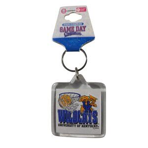 University Of Kentucky Wildcats Keychain Basketball Logo Acrylic